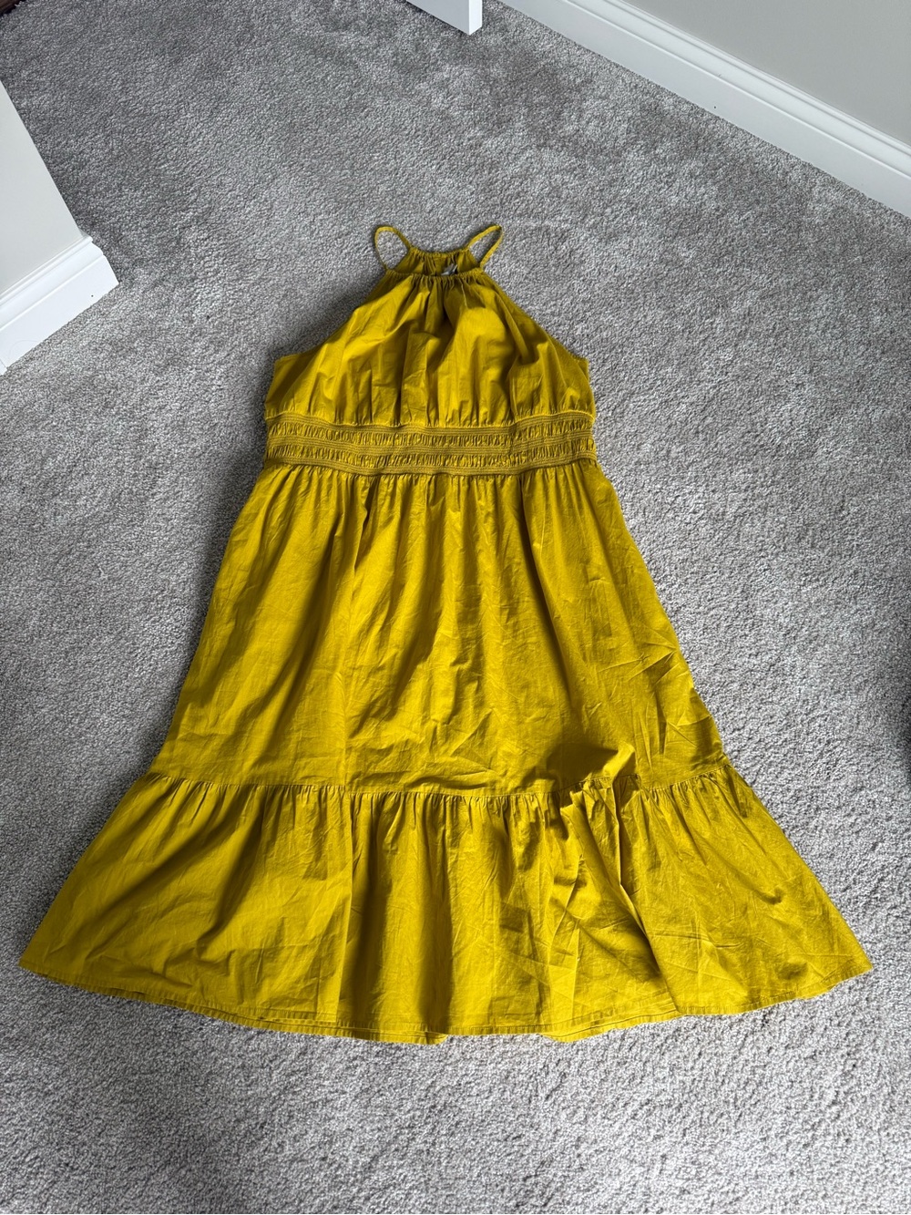 A New Day Halter Tiered Midi Dress